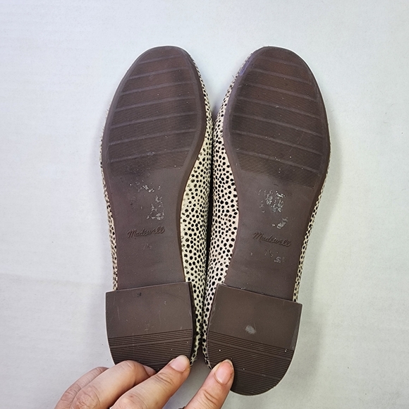 Madewell Adelle‎ Cream and Black Spotted Flats 7.5 - Picture 7 of 10